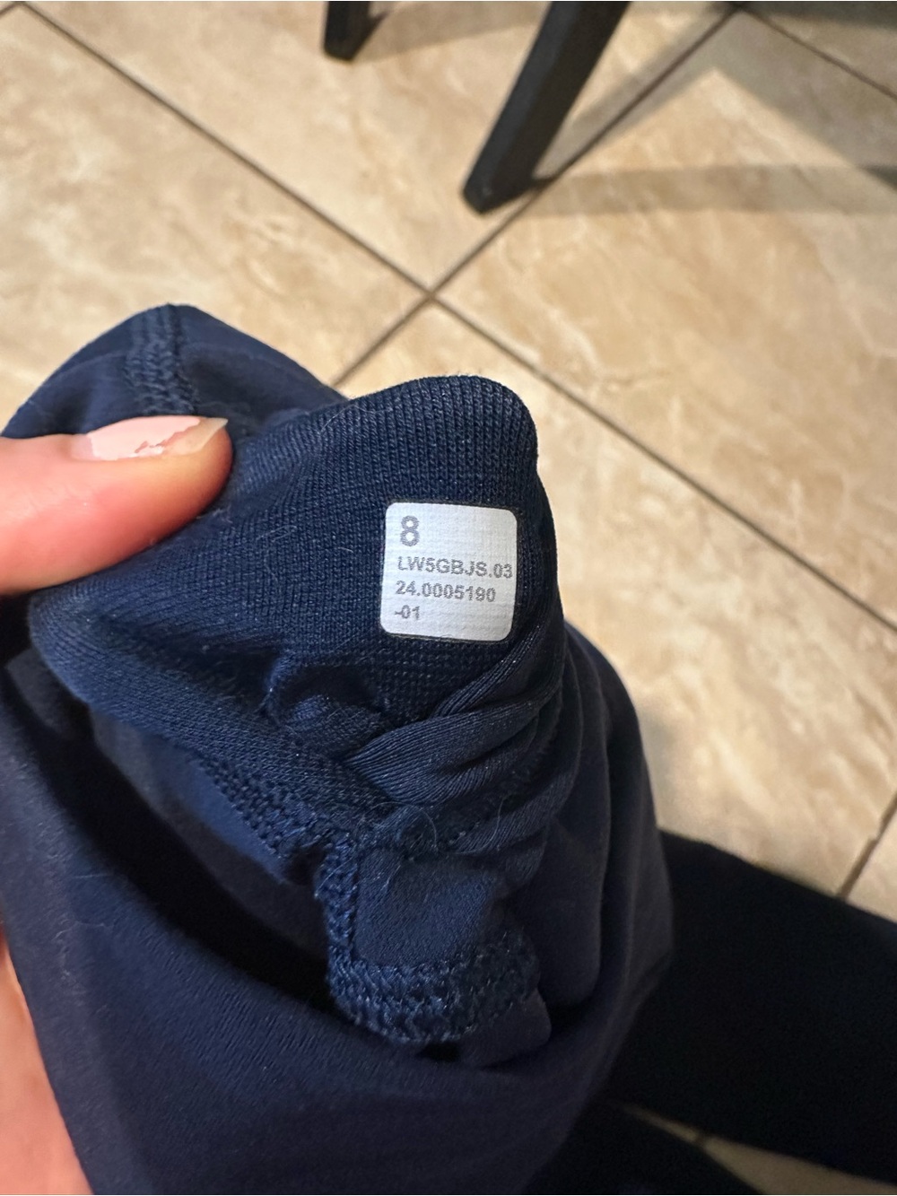 True Navy Lululemon Wunder Train Leggings Size 8 - Picture 2 of 4